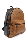 MCM BROWN Backpack with logo