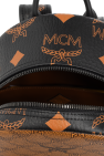 MCM BROWN Backpack with logo
