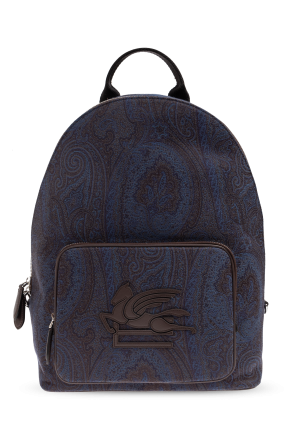 Gemusterter Rucksack mit Logo