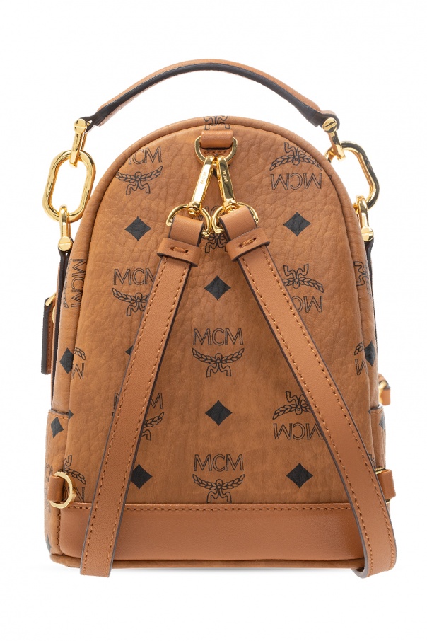 mcm mini backpack keychain
