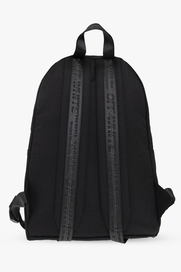 Off-White Kids Claudia Canova backpack with envelope pocket in black