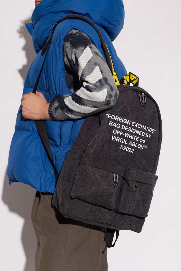 Off-White Love Moschino logo-print zip-up backpack