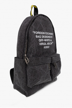 Off-White Love Moschino logo-print zip-up backpack