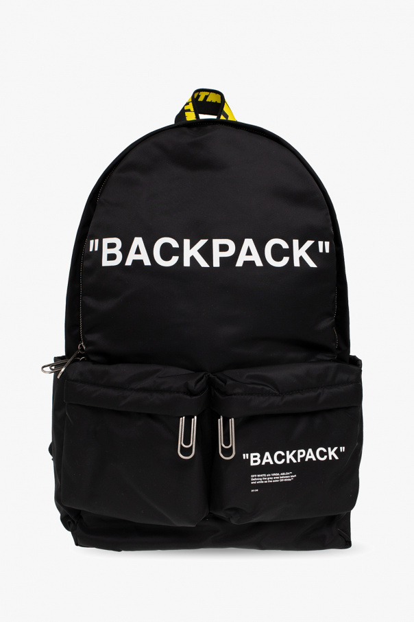 Off-White pouch backpack with logo
