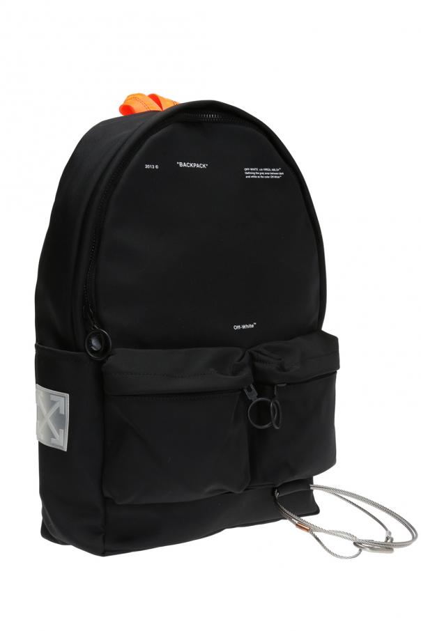 off white backpack orange straps