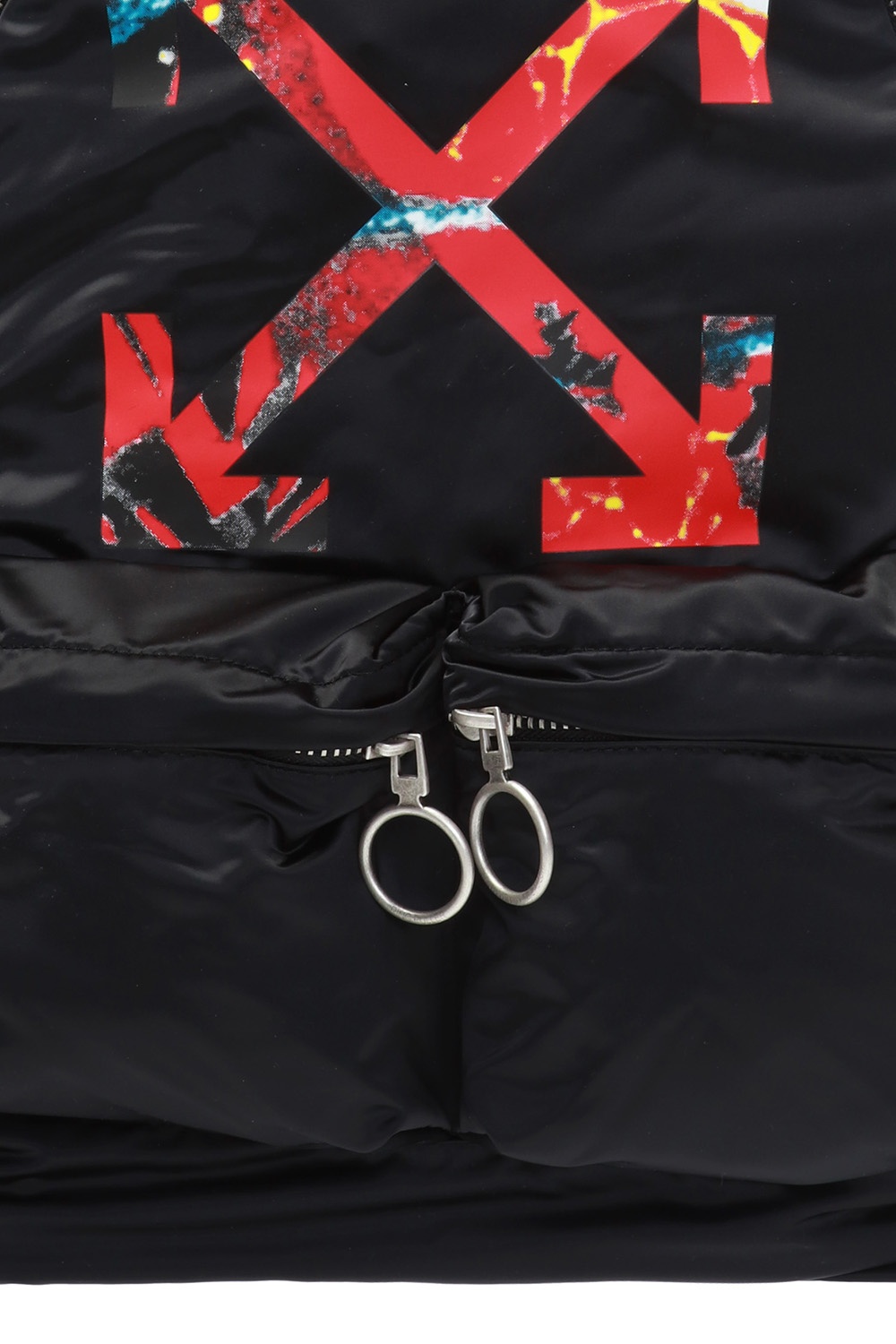 Off-White Black and Red Arrows Backpack Off-White