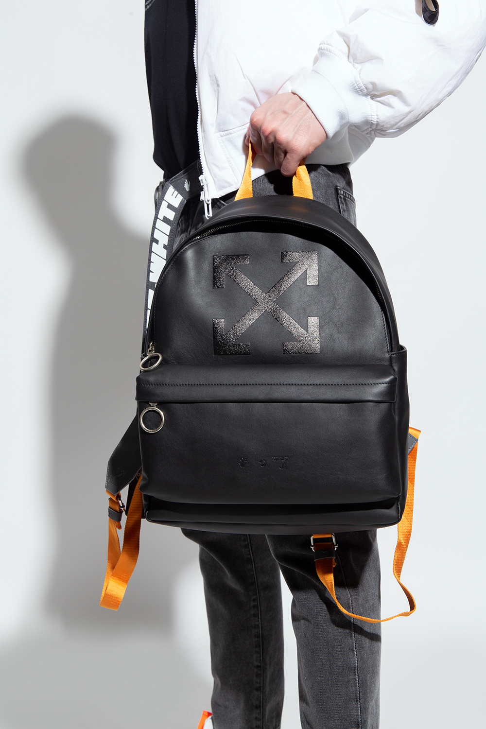 Off-White Backpack with logo, Men's Bags