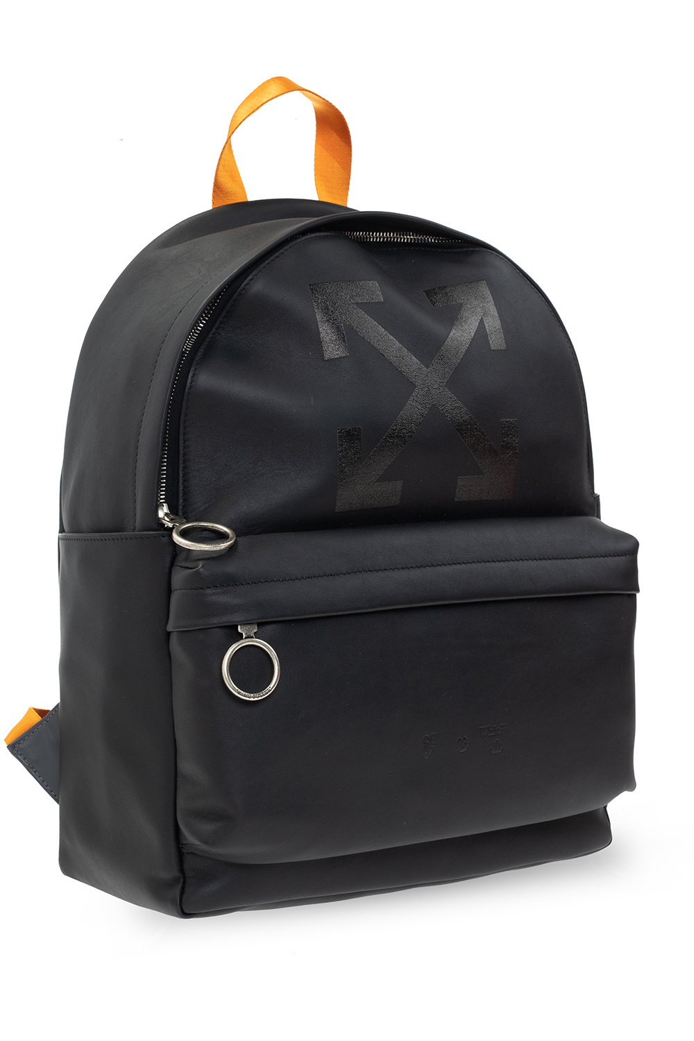 Off-White Leather tote backpack with logo