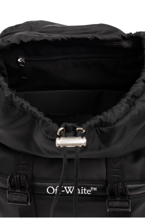 Off-White buckle backpack with logo