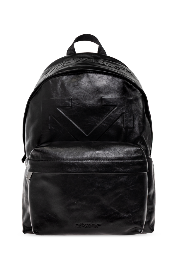 Leather backpack with logo od Off-White