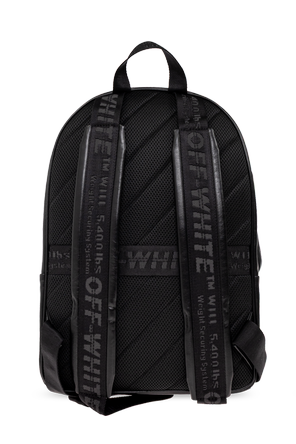 Off-White Leather backpack with logo