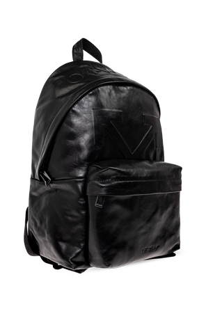 Off-White Leather backpack with logo