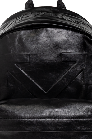 Off-White Leather backpack with logo
