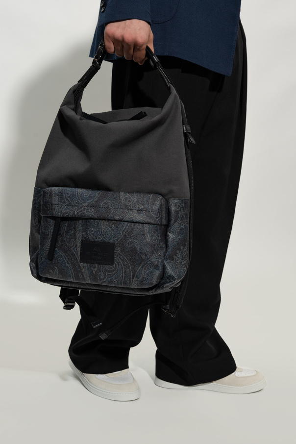 Etro Mochila Backpack N15780 Naturalny Czarny 06