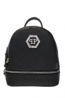 Philipp Plein BLACK Leather backpack