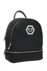 Philipp Plein BLACK Leather backpack
