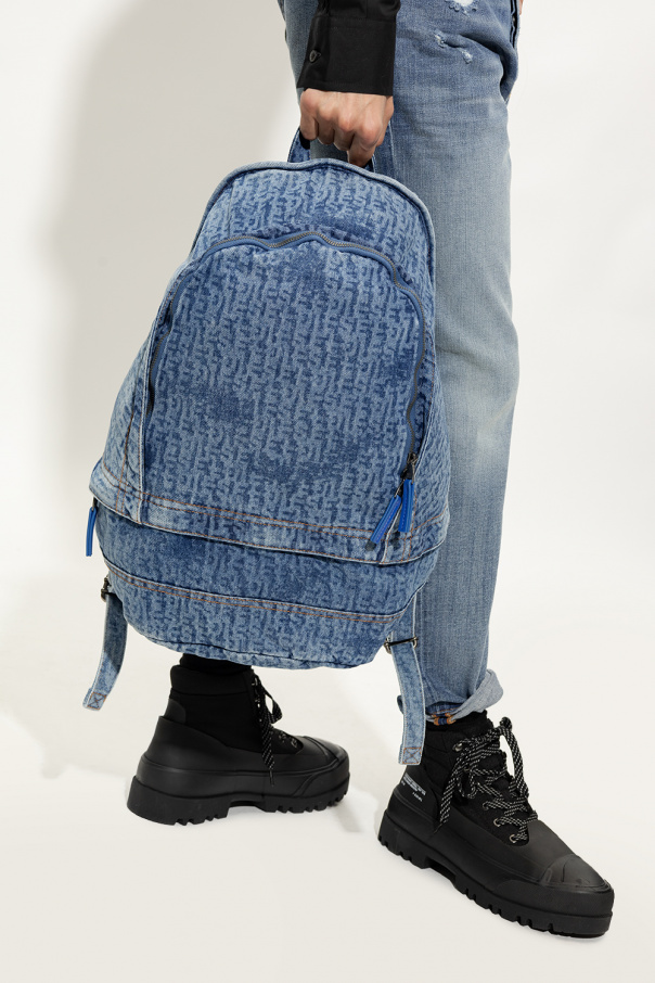 Diesel ‘BERLYN’ denim shoulder backpack