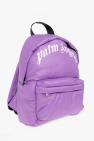 Palm Angels Kids PURPLE Backpack with logo