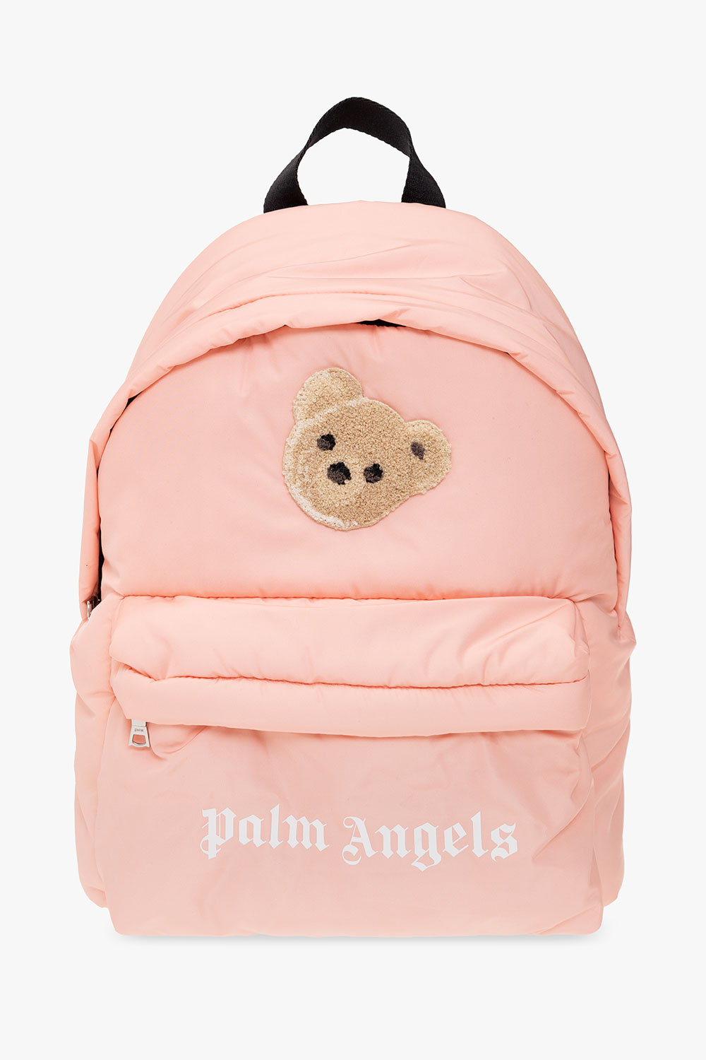 Palm Angels Kids Mini Saffiano Leather Bucket Bag