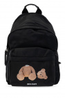 Palm Angels BLACK Backpack with logo