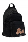 Palm Angels BLACK Backpack with logo