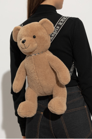 Backpack in the shape of a distinctive bear od Palm Angels