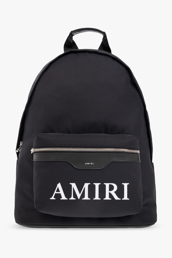 Amiri Helm Crochet Cotton & Leather Bag
