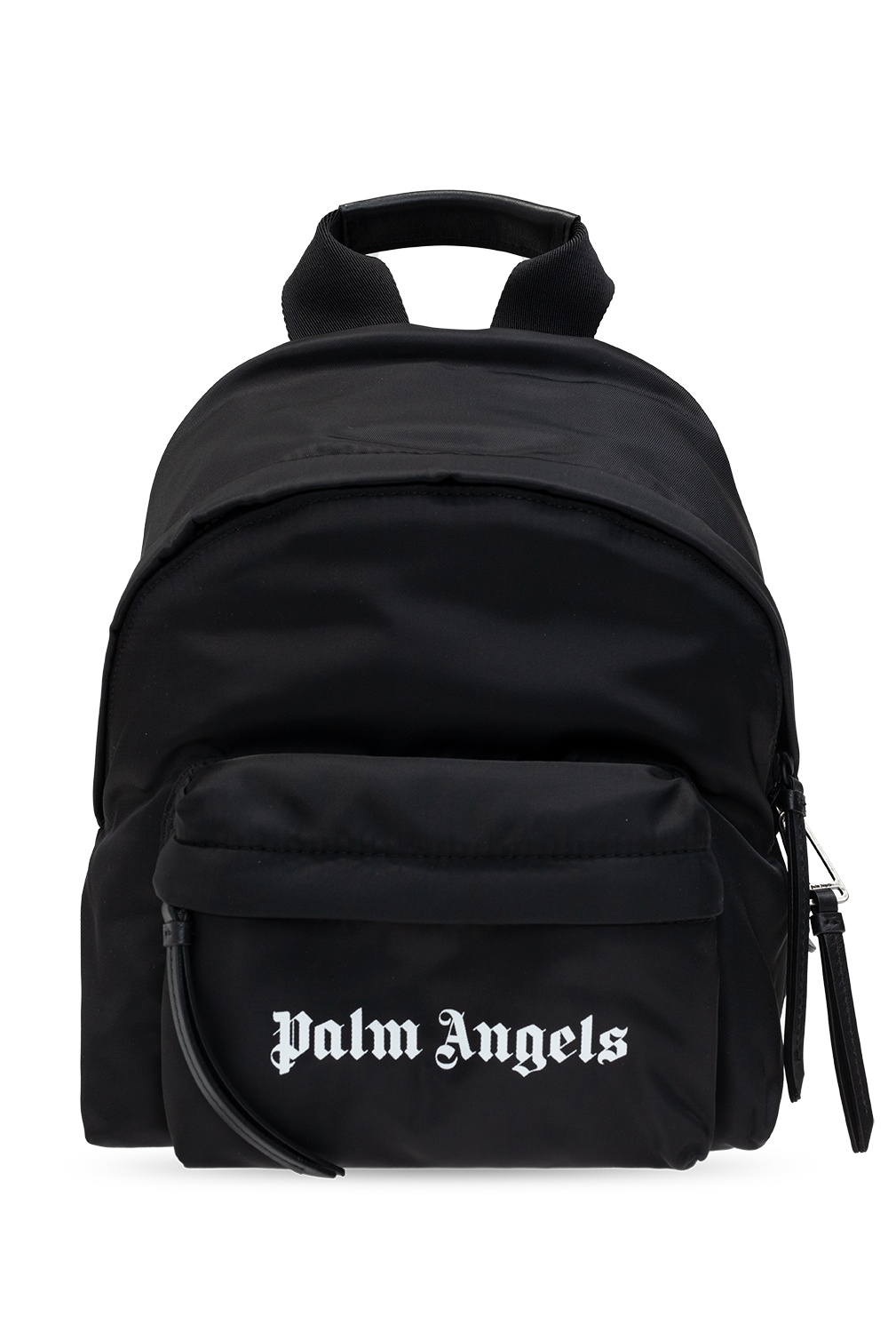 Monogram Leather Backpack in black - Palm Angels® Official