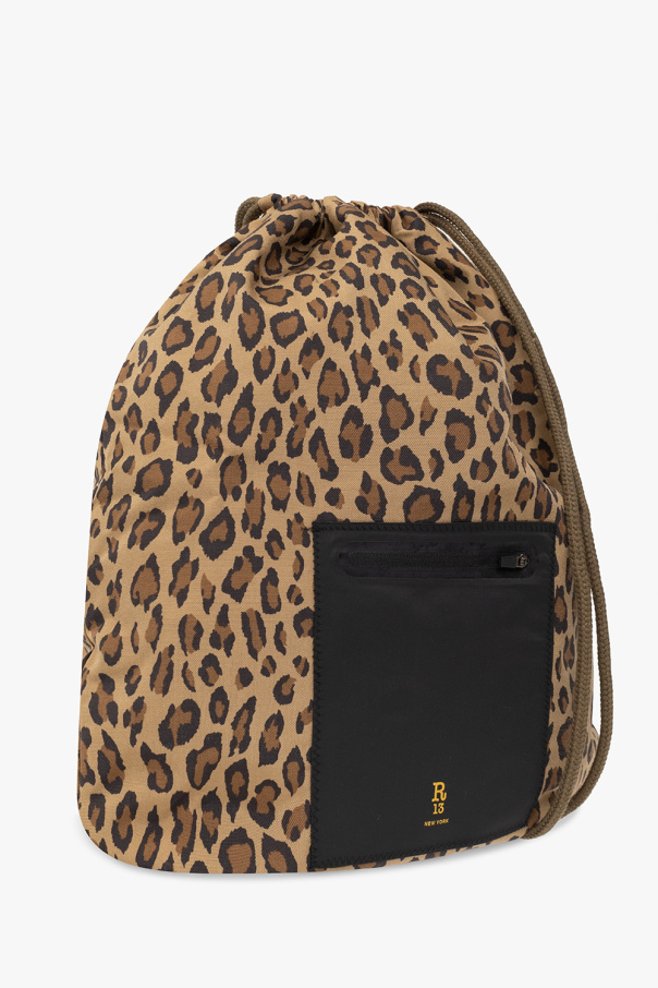 R13 Backpack with animal pattern