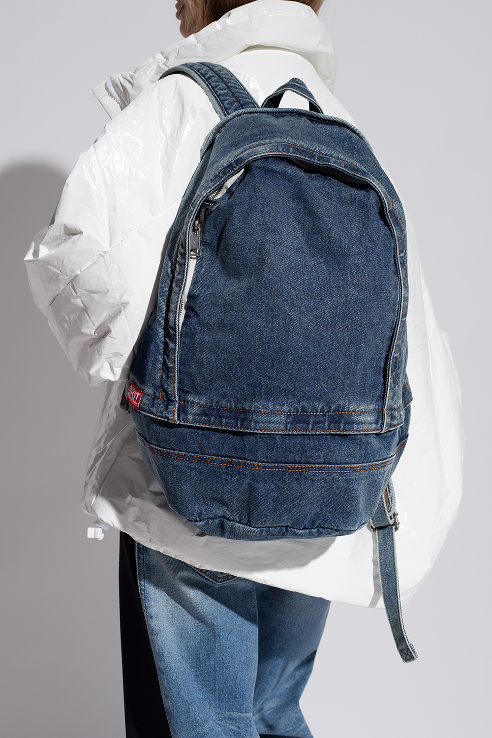 Diesel ‘RAVE BERLYN’ denim Quilted backpack