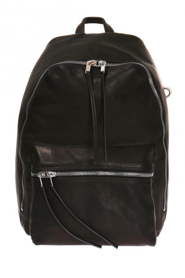 rick owens leather backpack