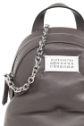 Maison Margiela BROWN Leather backpack with the option to be worn as a bag