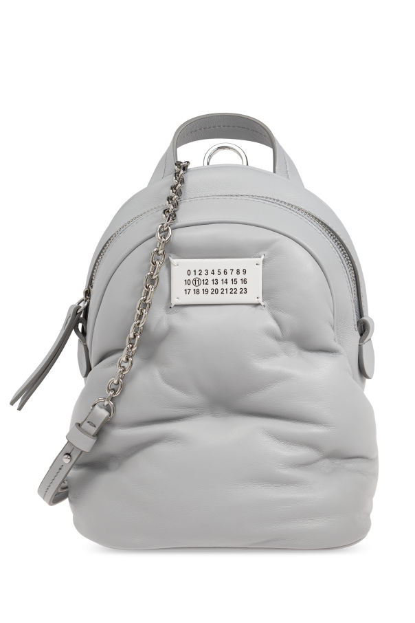 Maison Margiela Leather backpack with bag-carrying option