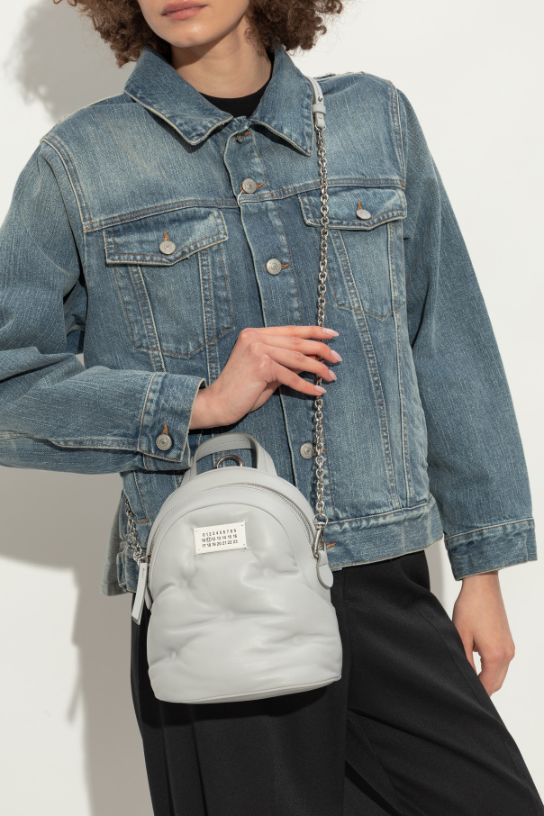 Maison Margiela Leather backpack with bag-carrying option