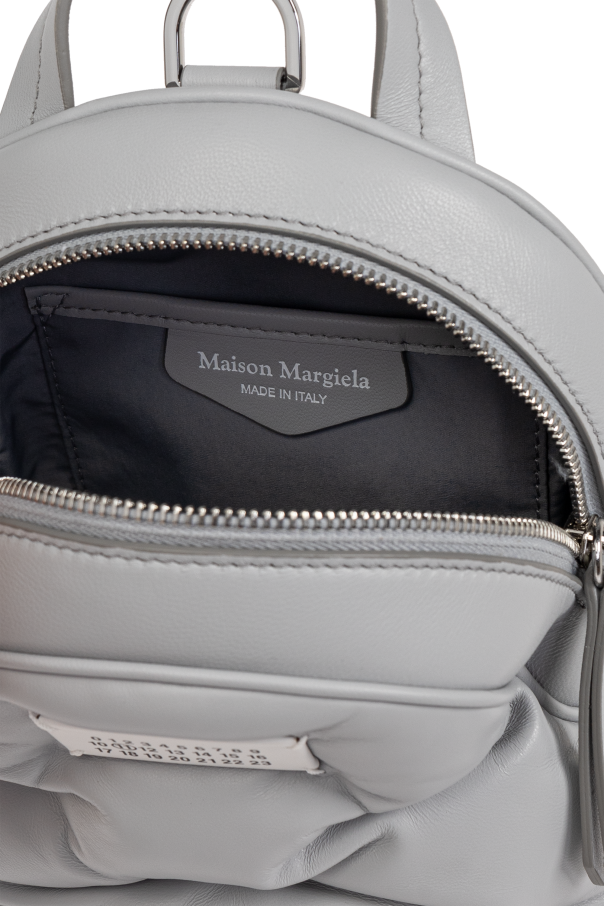 Maison Margiela Leather backpack with bag-carrying option