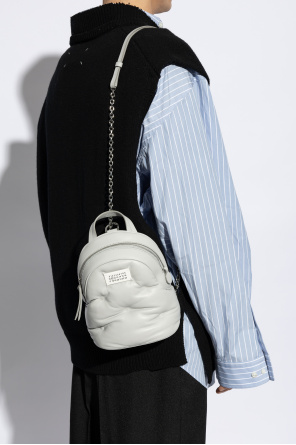 Maison Margiela Leather backpack with bag-carrying option