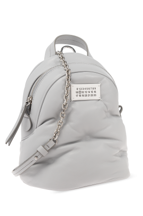 Maison Margiela Leather backpack with bag-carrying option