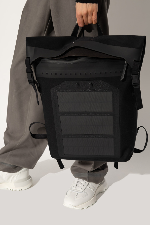 Maison Margiela Red Backpack with solar panels