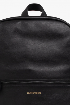 Common Projects Leather backpack with logo