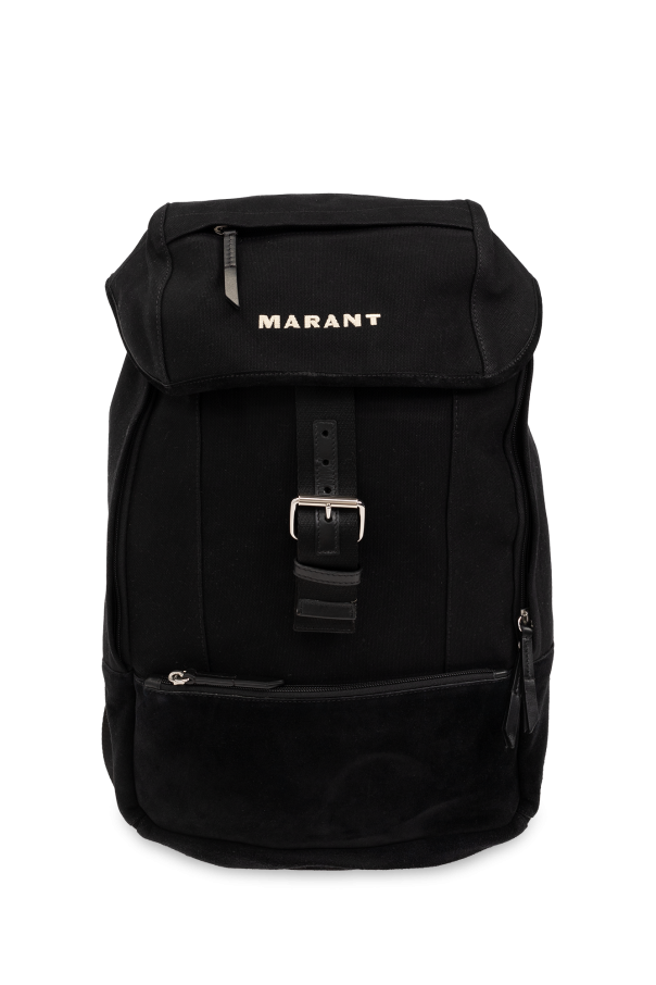 ‘Troy’ backpack with logo od Isabel Marant