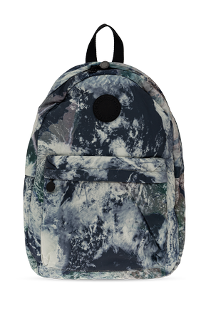 Backpack with logo patch