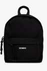 VETEMENTS BLACK Backpack with logo