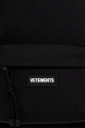 VETEMENTS BLACK Backpack with logo