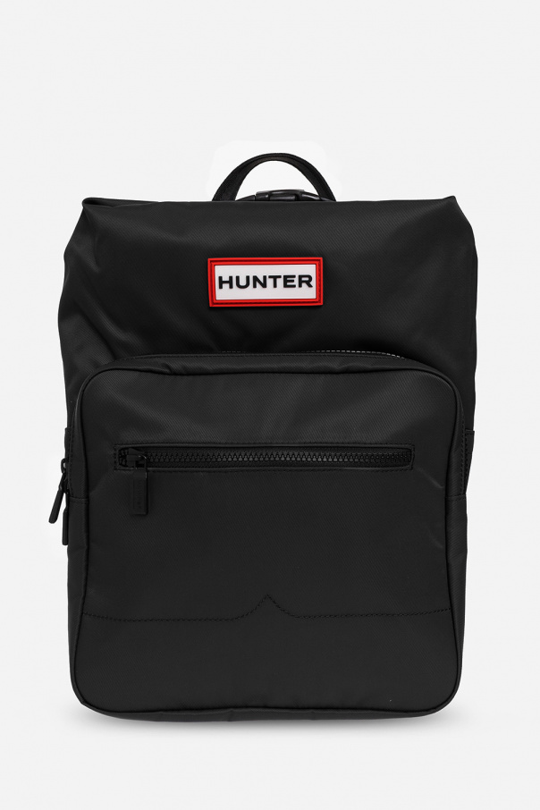 Hunter Tod's mini woven T-logo plaque crossbody bag