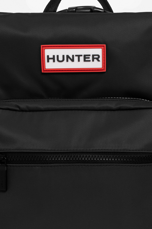 Hunter Tod's mini woven T-logo plaque crossbody bag