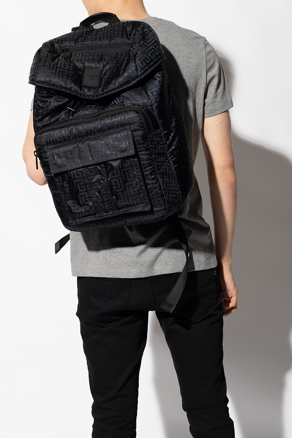 Balmain Backpack with logo