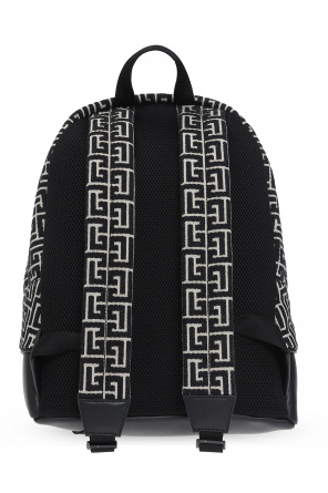 Balmain '1945' monogrammed backpack