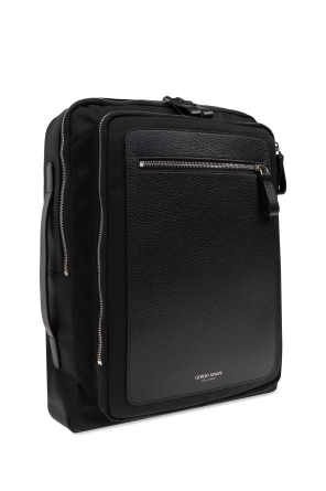 Giorgio Armani Backpack with printed logo
