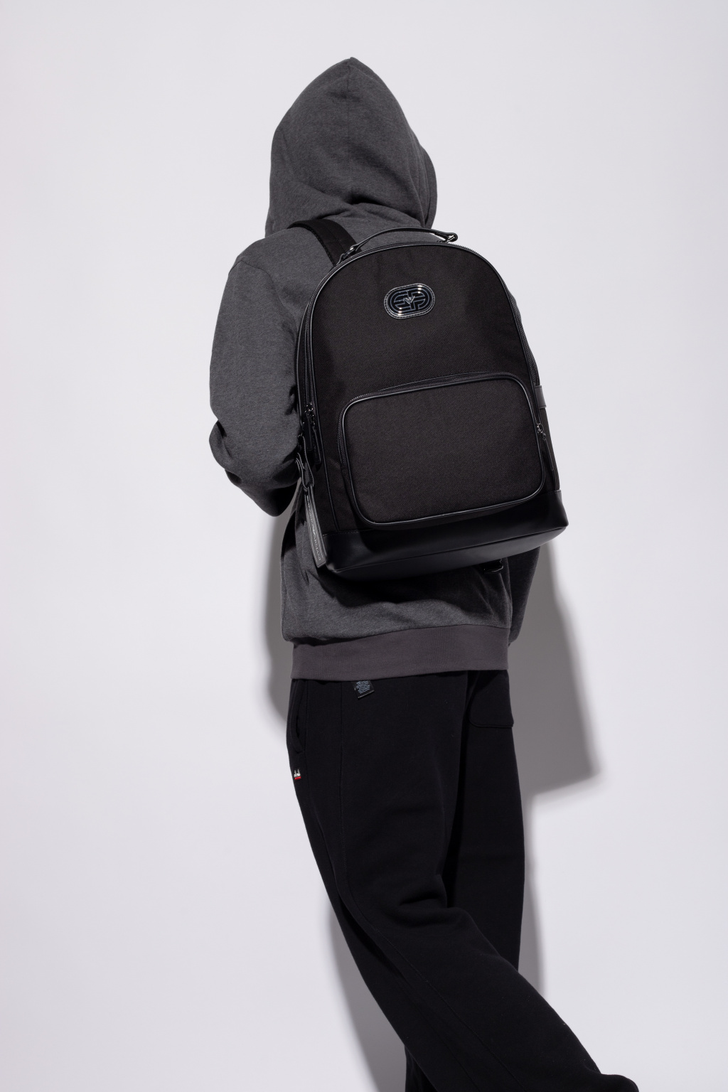 Emporio Armani Backpack with tactile branding