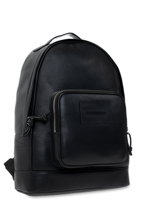 Emporio Armani Leather backpack with logo